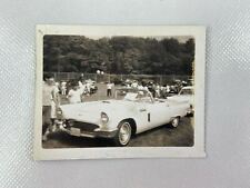 Classic Car Show Dealership B&W Photograph  2.5 x 3.25 picture