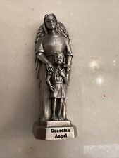 J.C.C 1995 Pewter USA Guardian Angel With Child Home Decor Excellent Condition picture