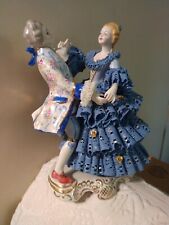 Vtg Volkstedt Irish Dresden Porcelain Figurine Ltd Ed Dancing in the Night M Col picture