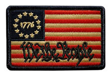 We The People Betsy Ross 1776 Flag Patch [Iron on Sew on -3.0 X 2.0 - WP9] picture