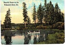 Willamette River OR Beautiful Scene Fishing 1914 picture