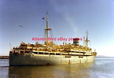 Portuguese passenger liner ANGOLA of 1948 - original photo at Cape Town 1970 picture