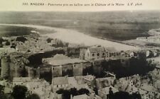 Angers France Antique Postcard Early 1900s Rare Balloon Panorama Castle Maine  picture