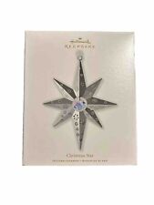 2010 Hallmark Ornament - CHRISTMAS STAR ~ Pierced Metal Shimmering Snowflake picture