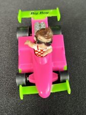 1990 Vintage  Bob's Big Boy Restaurants pink Race Car Driver Toy Figure picture