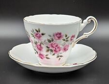 Regency Bone China English Teacup & Saucer Roses 1950s picture