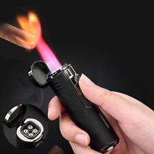 Torch Lighter Quadruple 4 Jet Flame Refillable Butane Cigar Lighter Windproof picture