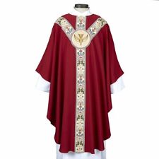 CORONATION SEMI-GOTHIC CHASUBLE + RED  picture