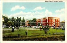 1930'S. MARSHALL, TX. WILEY COLLEGE, TENNIS COURTS. POSTCARD MM2 picture