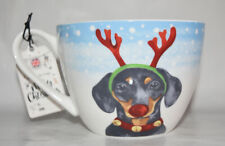 Portobello Dachshund Dog Mug Holiday Oversize NEW picture