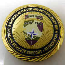 NATO OTAN OPERATION RESOLUTE SUPPORT AFGHANISTAN CHALLENGE COIN picture