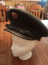 Cap Service Wool Serge AG-44 Military Green 7-1/4 US Army Vintage Hat (23-2463) picture