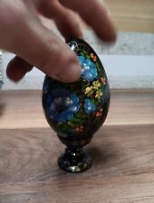 Handpainted Collectable Egg Hand Painted Ukraine Egg Wooden Great Shape picture