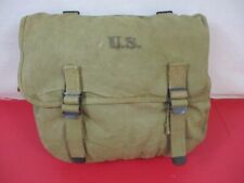 WWII US Army M1936 Canvas Musette Bag or Pack Khaki Color - Dated 1944 - NICE #3 picture