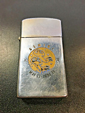 Vintage 1972 Gemini Zodiac Sign Slim Zippo Lighter picture