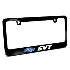 Ford SVT UV-LED Printed American-Made Black Metal License Plate Frame picture