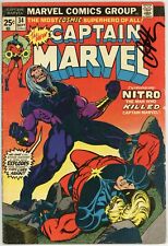 Captain Marvel #34 GOOD JIM STARLIN'S FILE COPY Signed picture