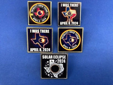 SOLAR ECLIPSE PINS - SET OF 5 PINS - TOTALITY OF TEXAS TOTAL SET picture
