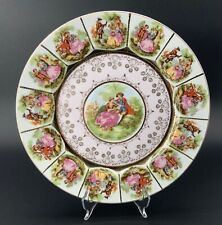 Vintage Arnart Fragonard Romantic Love Story Scenes Porcelain Plate picture