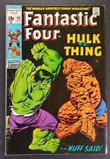 Fantastic Four #112 Hulk vs. Thing Classic Cover Marvel Comics 1971 picture