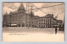Piqua OH-Ohio, Plaza Hotel Advertising, Antique, Vintage Postcard picture
