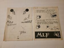 M.L.F Air Pirates Comic 1979 Paper Flying Barrel & Flying Machine MLF Mouse RARE picture