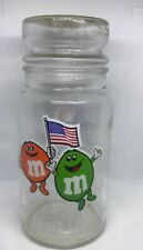 M & Ms Glass Candy Jar 1984 Olympics Los Angeles picture