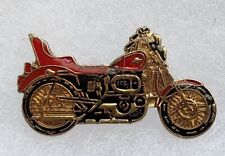 Never Used Vintage Suzuki Motorcycle Lapel Pin - Gold Colored Metal and Enamel picture