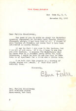 EDNA FERBER - TYPED LETTER SIGNED 11/25/1955 picture