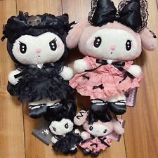 SANRIO Midnight Merokuro MY MELODY KUROMI Plush Doll Mascot Holder Set Japan New picture
