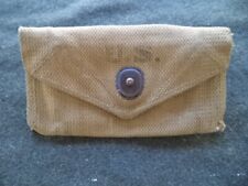 WWII US Army  USMC M1924 First Aid Pouch  Nasco Awning  1940 Scarce One picture