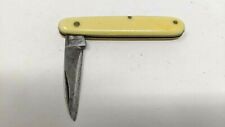 Vtg Antique Zenith Germany Traveler Folding Pocket Knife 3 Pin Plastic Handle picture