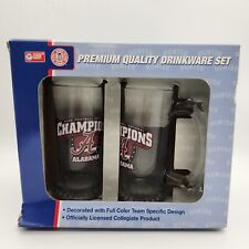 2009 Alabama Football National Champions Beer Glasses Mug With Handle Set of 2 picture