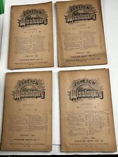 Antique Lot The Foreign Missionary 1885-1886 Presbyterian Mission House NY  picture
