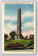 New York City NY-Cleopatra's Needle In Central Park, Antique, Vintage Postcard picture