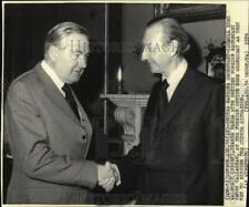 1974 Press Photo U.N., British Foreign Secretaries Meet on Cyprus Crisis, London picture