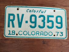 Vintage 1973 Colorado License Plate picture