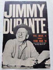 Vintage Jimmy Durante At The Shoreham Blue Room Handout Advertising Promo Card picture