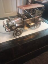 Metal Antique Vintage Car Model Tin Ornaments Handmade Collectible Vehicle To... picture