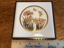 Vintage Orchid NTK MCM Wall Hanging Or Table Tile - Japan picture
