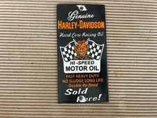 Porcelain Harley Davidson Enamel Sign Size 8x4 Inches picture