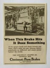 1926 Cincinnati Press Brakes Advertisement The Cincinnati Shaper Co. picture