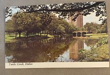 VTG Chrome Scenic Landscape View of Turtle Creek North of Downtown in Dallas Tx. picture