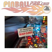 Jaws No Swimming Sign for pinball machines picture