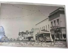 Western scene on Main Street 11th St. Fortuna, CA RPPC Postcard Great Signs Pb1i picture