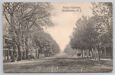 King's Highway Middletown New Jersey NJ 1909 Postcard Dirt Street View picture