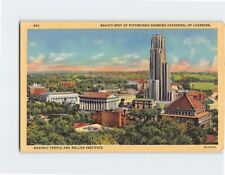 Postcard View Showing Cathedral of Learning & Masonic Temple Pittsburgh PA USA picture
