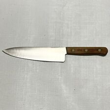 Vtg Chicago Cutlery C42 Chef’s Knife 7'' Blade Walnut Handle picture
