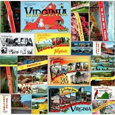 x22 Virginia SET c1960s VA State Greetings Chrome Photo Postcard Lot Vtg A183 picture