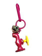 Vintage 1980s Plastic Charm Fuchsia Faucet for 80s Charms Necklace Clip On Retro picture